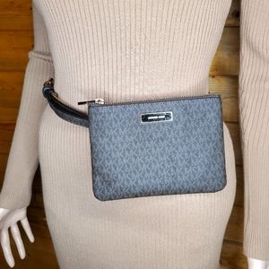 ❤️ Michael kors brown logo belt fanny pack waist bag Size L